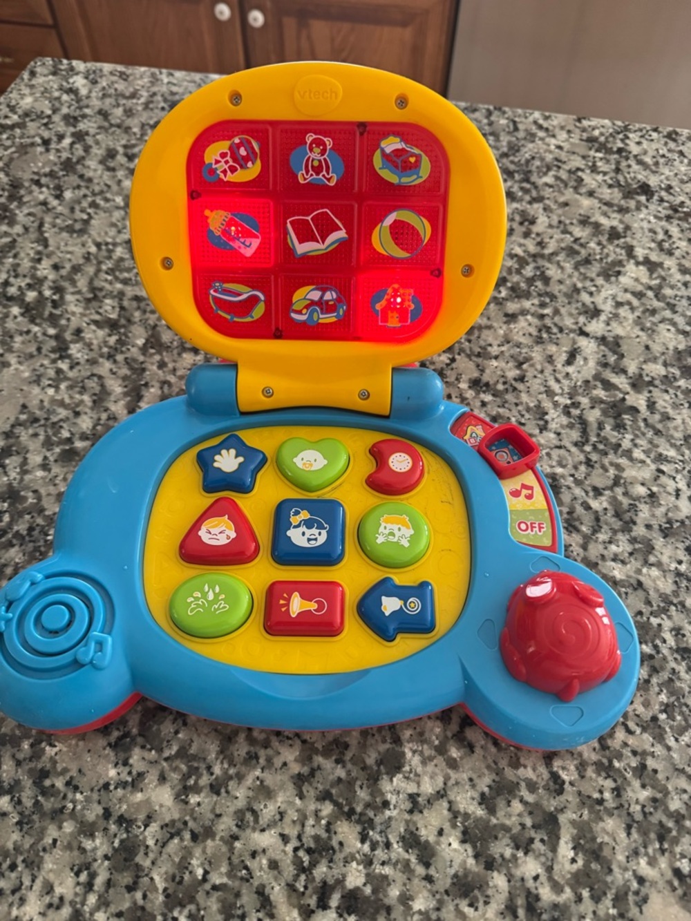 Blue & Yellow Interactive Learning Laptop for Kids